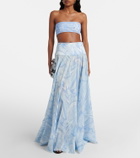 Pucci Angoli cotton maxi skirt