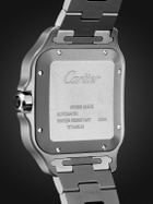 Cartier - Santos de Cartier Large Automatic 47.5mm Titanium and Alligator Watch, Ref. No. CRWSSA0089