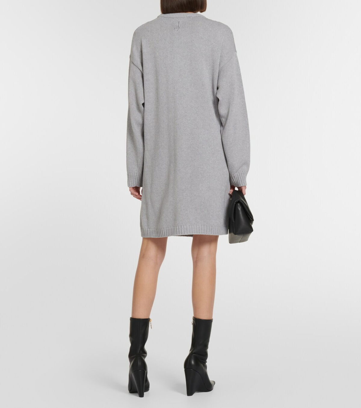 jacquard knit dress Simple and Comfortable Long Jacquard Knit Dress in 2 Colors main image 1