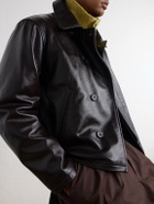 SAGE NATION - Glossed-Leather Jacket - Black