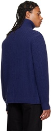 Nudie Jeans Blue August Sweater