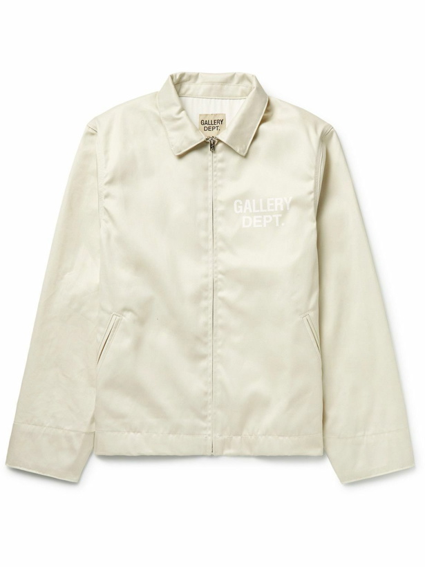 Photo: Gallery Dept. - Montecito Logo-Print Cotton-Twill Jacket - Neutrals