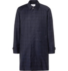 Norse Projects - Svalbard Checked Storm System Wool Coat - Blue