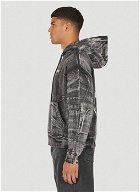 Abstract Hooded Sweatshirt in Grey