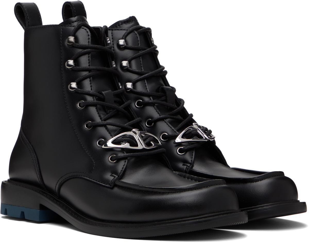 both Black Re:Re Dressy Laced Boots