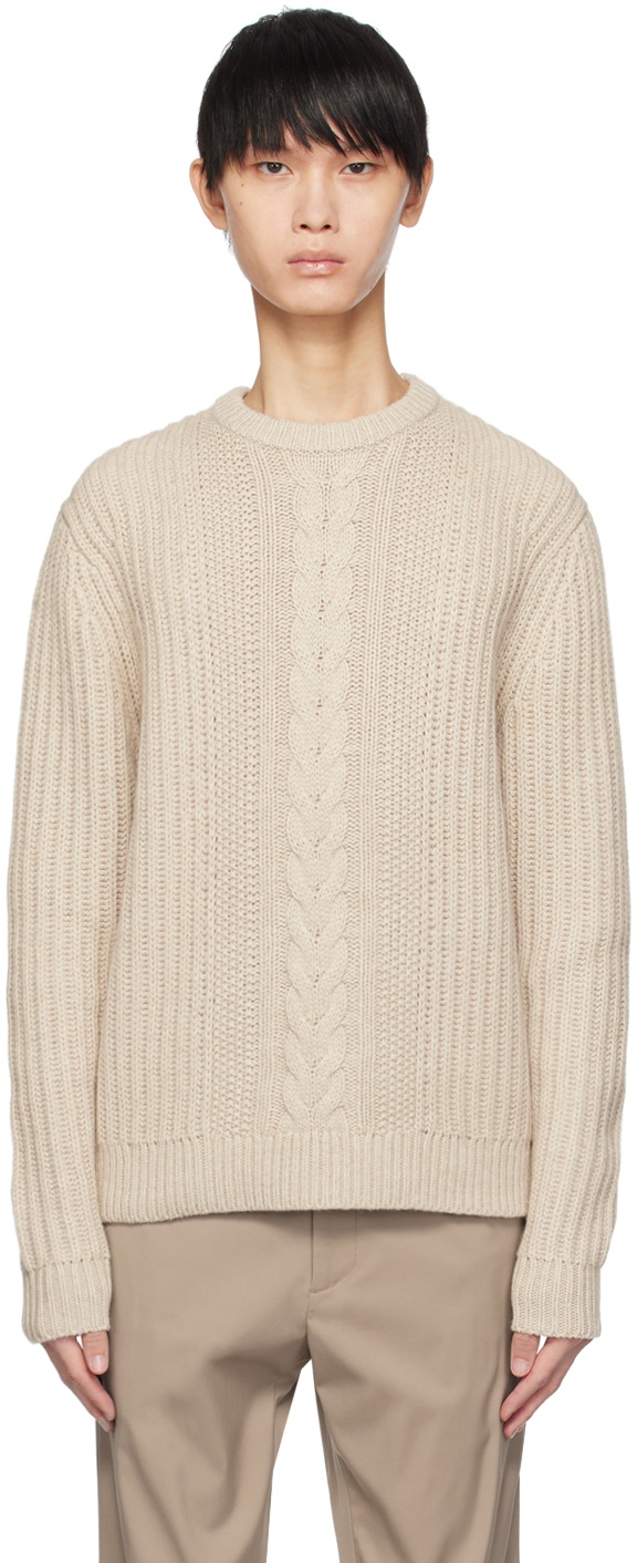 Theory Beige Vilare Sweater Theory