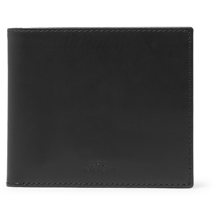 Photo: A.P.C. - Leather Billfold Wallet - Black