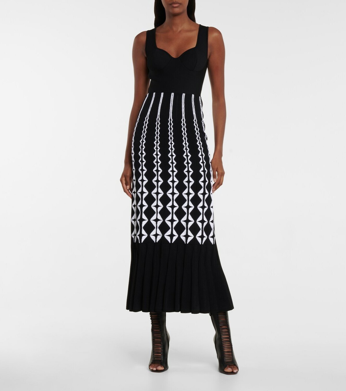 Alaïa Jacquard-knit dress ALAÏA