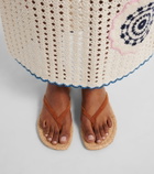 Staud Freja suede thong sandals
