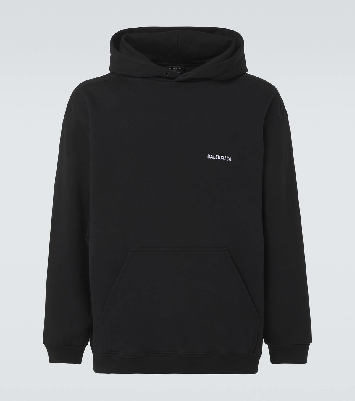 Balenciaga Logo cotton fleece hoodie Balenciaga