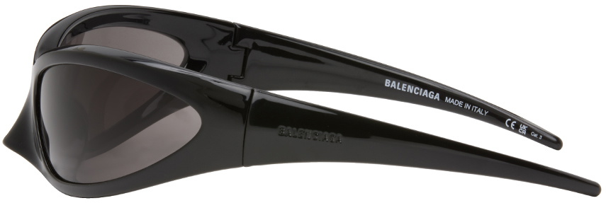 Super Haze - Oval Sunglasses - Gloss Black - Afends AU.