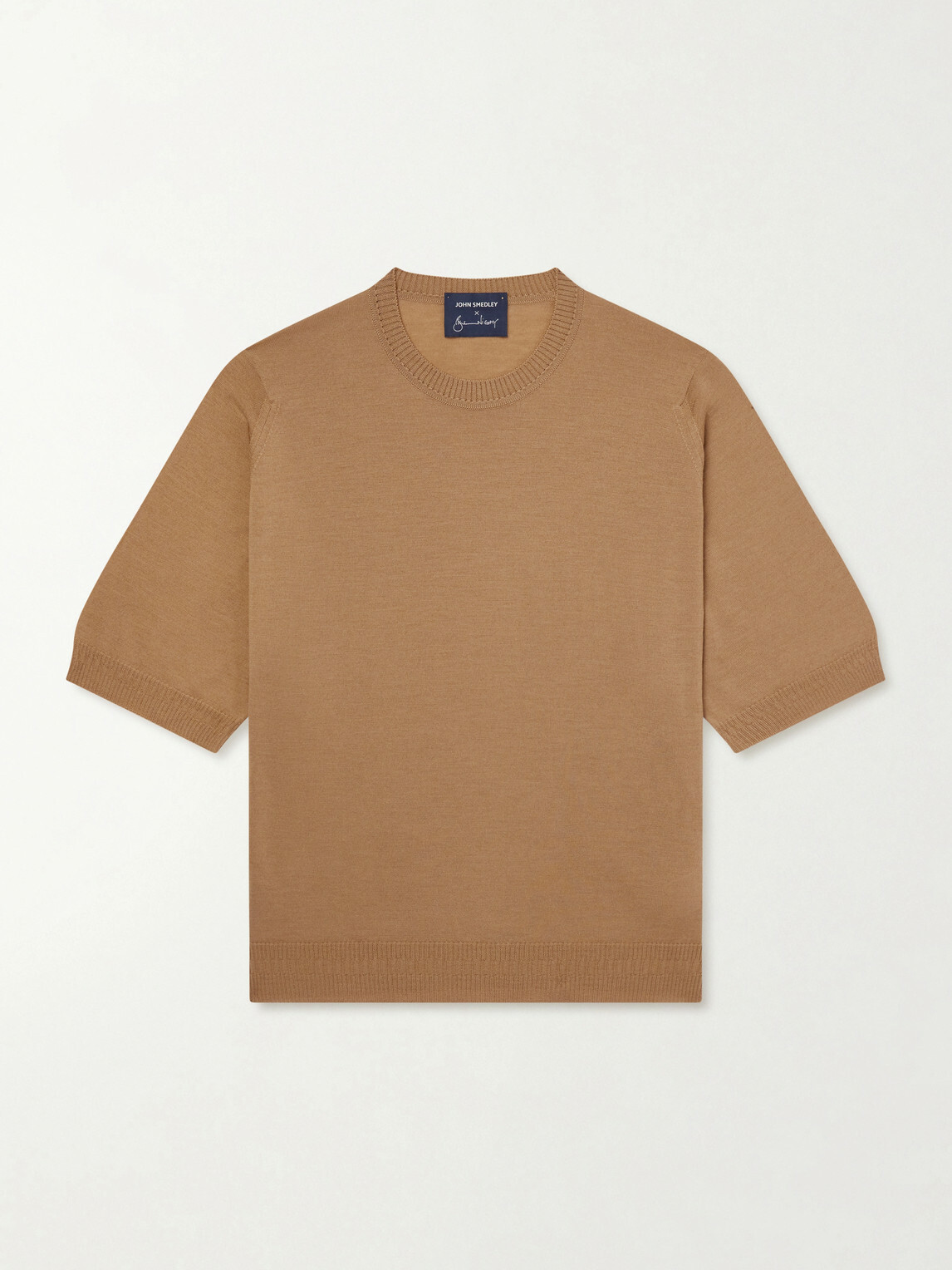 John Smedley - Bill Nighy Knitted Merino Wool T-Shirt - Neutrals