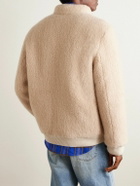 God's True Cashmere - Cashmere-Fleece Bomber Jacket - Gray