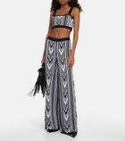 Balmain - Intarsia knit bralette