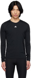 adidas Originals Black Techfit Training Long Sleeve T-Shirt