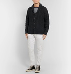 Polo Ralph Lauren - Shawl-Collar Cable-Knit Wool and Cashmere-Blend Cardigan - Men - Charcoal