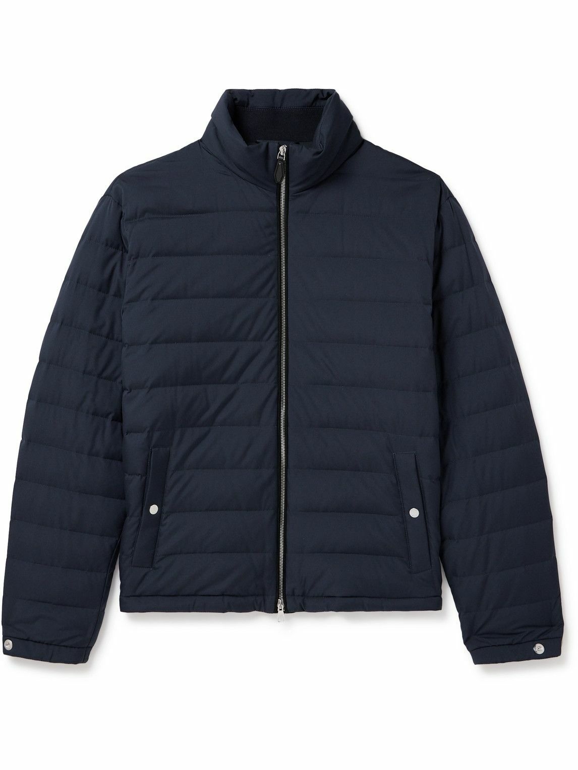 Photo: Dunhill - Quilted Shell Down Jacket - Blue