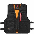Alpha Industries Men's Utility Vest in Black