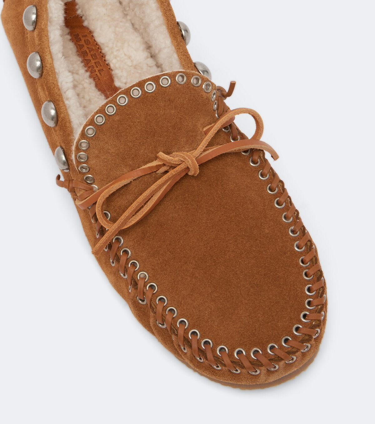 Isabel Marant Fitza shearling-lined suede loafers