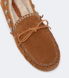 Isabel Marant Fitza shearling-lined suede loafers