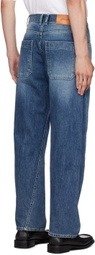 AFTER PRAY Blue Slash Jeans