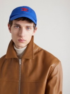 CELINE - Vivienne Logo-Embroidered Cotton-Twill Baseball Cap - Blue