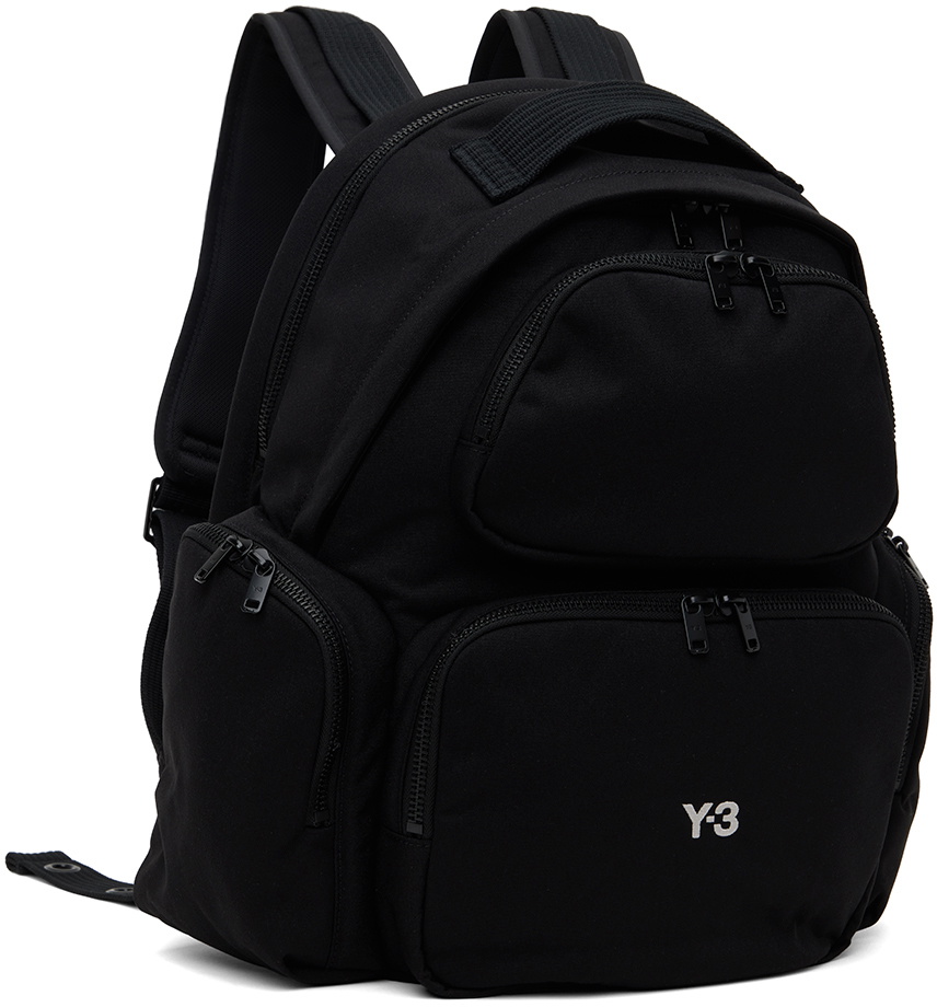Y-3 Black Canvas Backpack