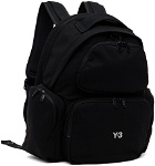 Y-3 Black Canvas Backpack