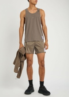 Satisfy Space-o Perforated Stretch-jersey Vest Brown