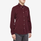 Barbour Men's Ramsey Tailored Cord Shirt in Winter Red