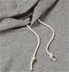 Nike - Logo-Print Mélange Fleece-Back Cotton-Blend Jersey Hoodie - Gray