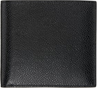 Thom Browne Black Pebble Grain Leather Billfold Wallet