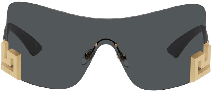 Photo: Versace Black Greca Signature Sunglasses