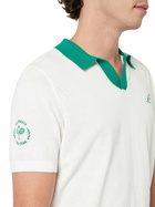 MC2 Saint Barth Man Off-cream Knitted Polo Shirt Newcomb | Australian Brand Special Edition