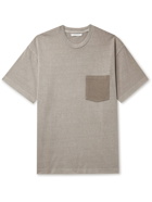 John Elliott - 1992 Two-Tone Cotton-Jersey T-Shirt - Gray