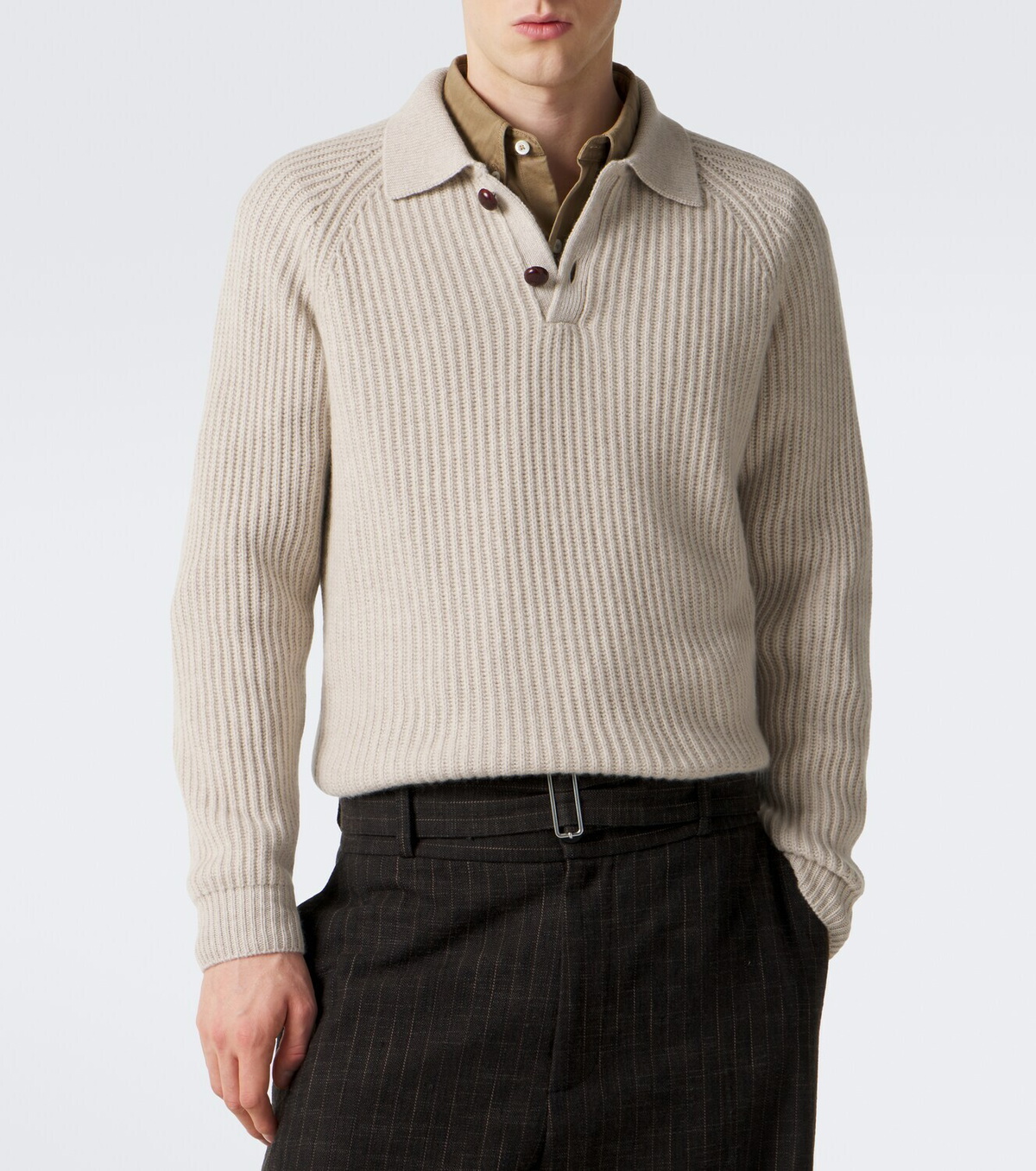 Arch4 Mr Darius cashmere polo sweater