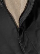 A.PRESSE - Type A-2 Leather Jacket - Black