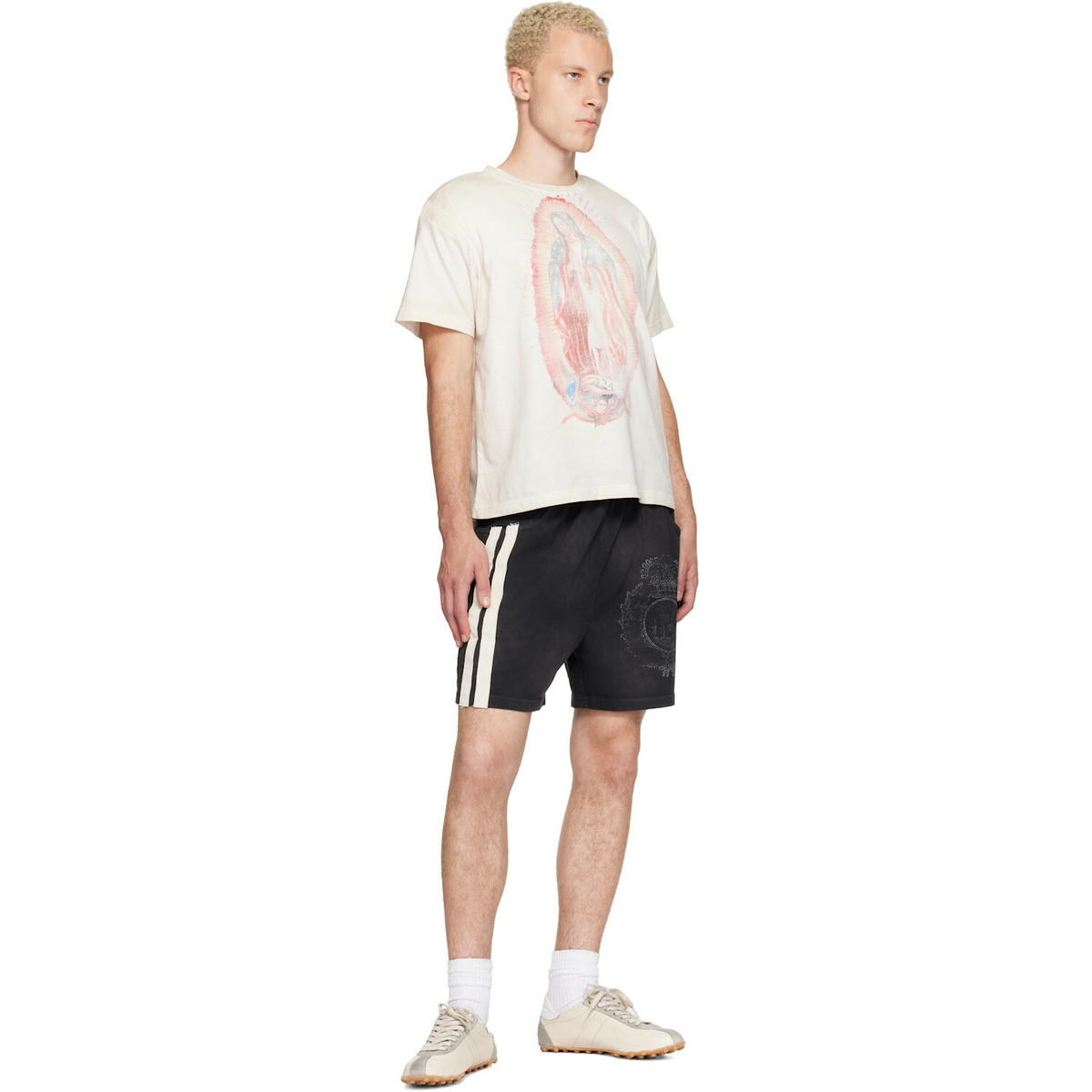 424 Black Sport Shorts