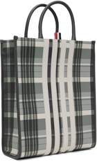 Thom Browne Gray Check Tote