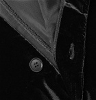 Giorgio Armani - Black Slim-Fit Velvet Tuxedo Jacket - Black