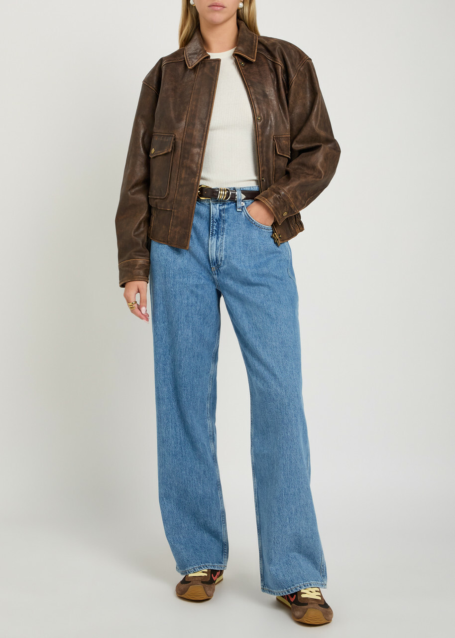 Rag & Bone Logan Wide-leg Jeans Blue