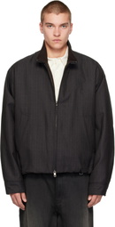 WOOYOUNGMI Gray Striped Jacket