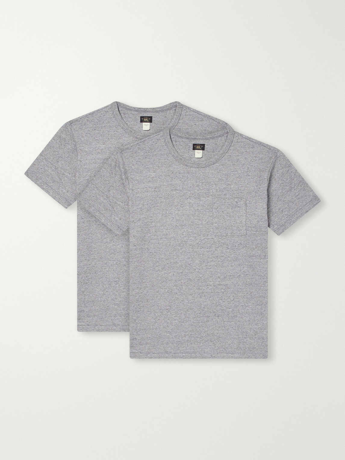 RRL - Set of Two Cotton-Jersey T-Shirts - Gray