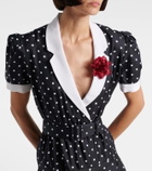 Rodarte Polka Dot silk twill minidress