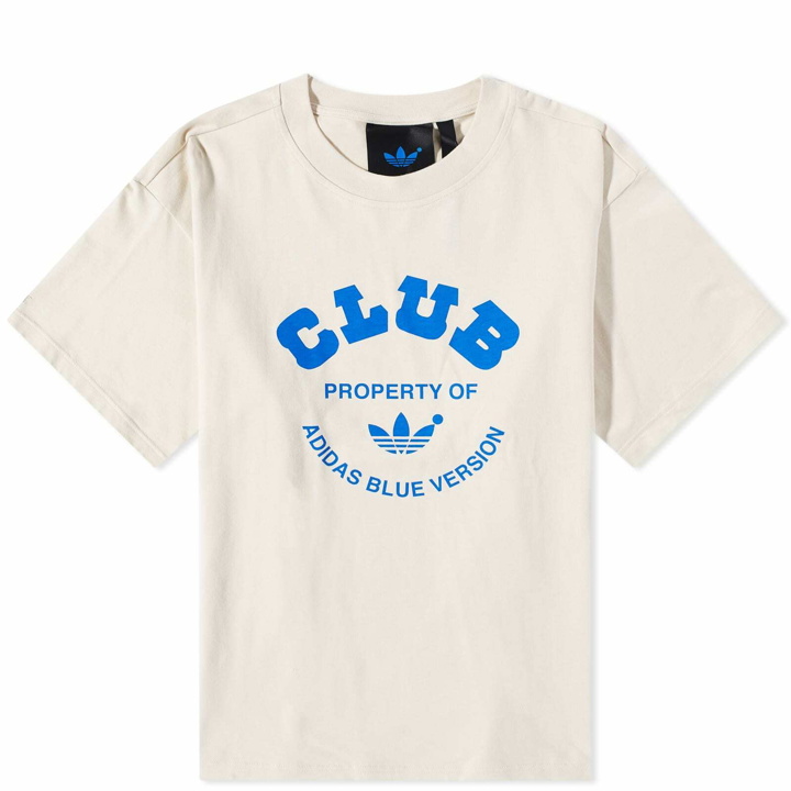 Photo: Adidas Men's Blue Version Club T-Shirt in Alumina