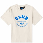 Adidas Men's Blue Version Club T-Shirt in Alumina