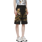 Versace Jeans Couture Black Versailles Drawstring Shorts