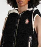 Moncler Grenoble Logo teddy down vest