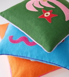 Jonathan Adler Playa Palm Tree linen cushion