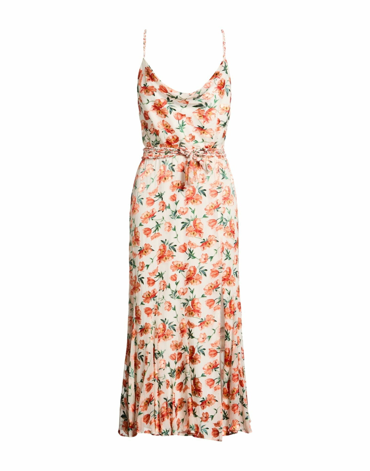 Alice + Olivia Womens Midi dress in Orange